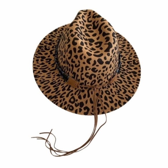 Leopard Print Western Hat - Picture 3 of 12